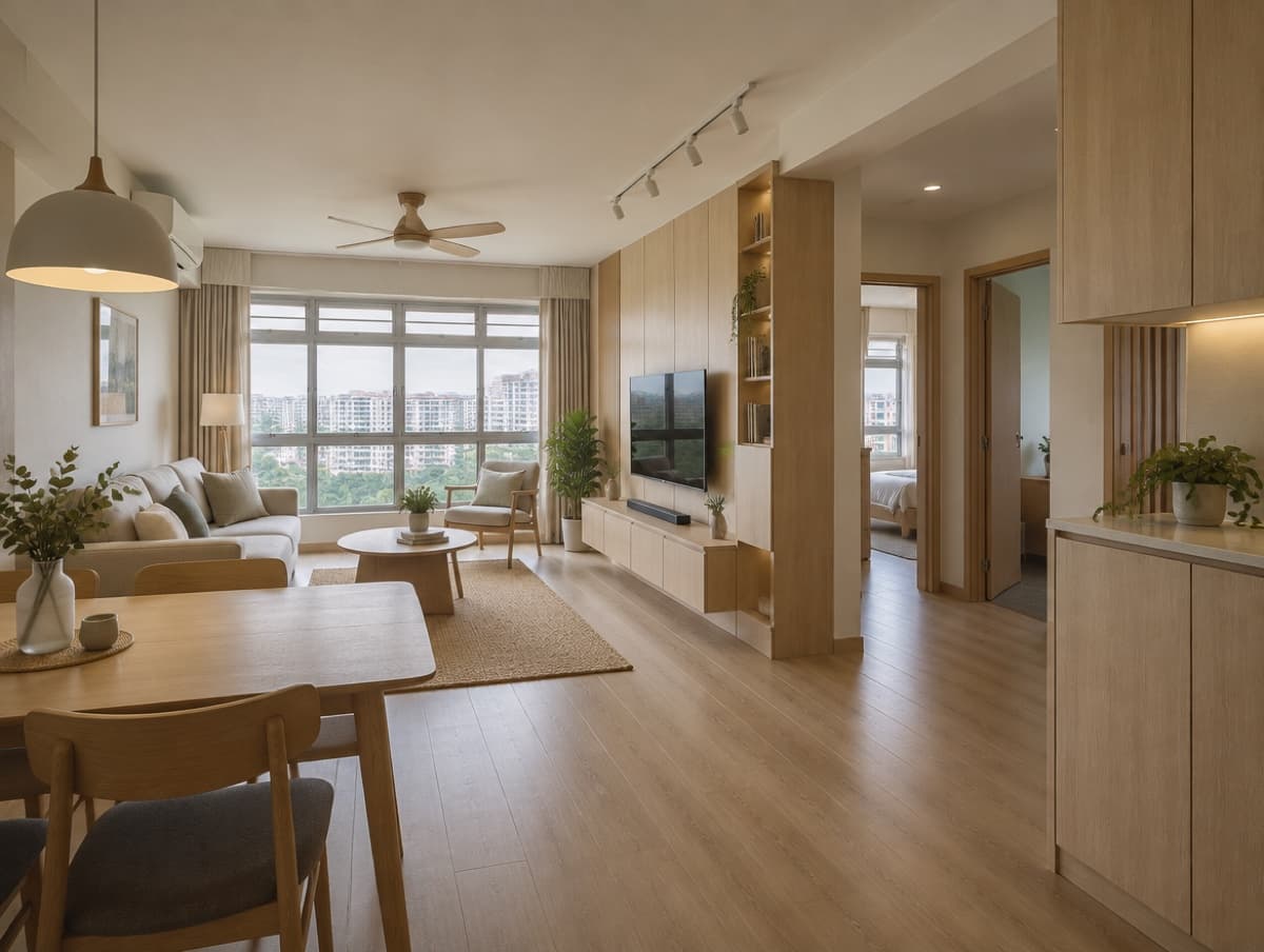 Representative flat interior for a fictional demo listing