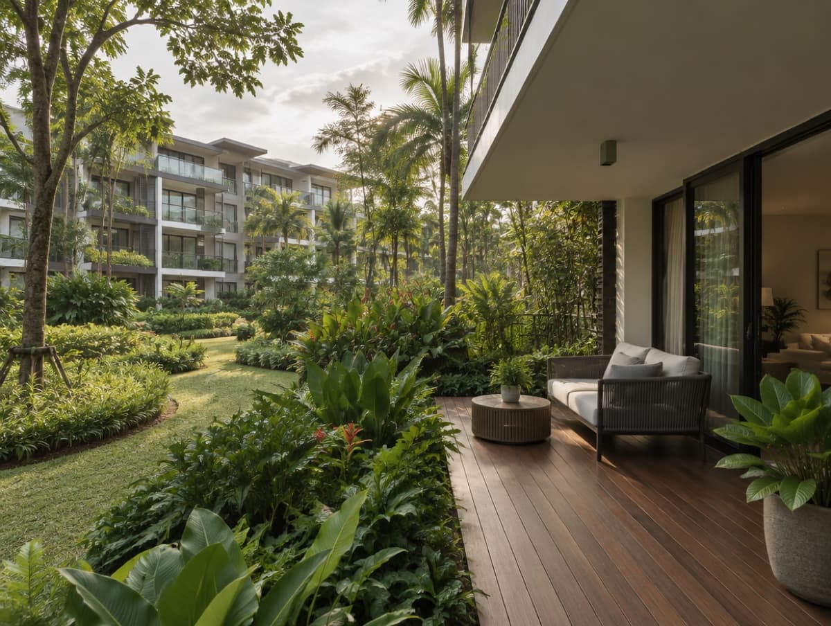 Representative landscaped residence for a fictional demo listing
